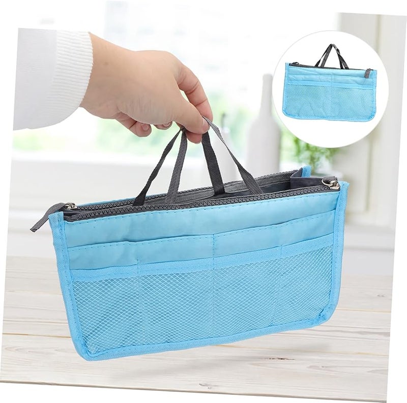 Safigle Elegant Blue Double Zipper Toiletry Bag For Travel And Daily Use - Image 2